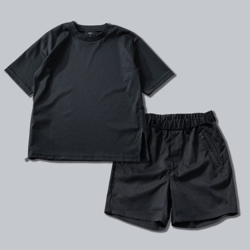 ultimex zip tee + ultimex zip half pants