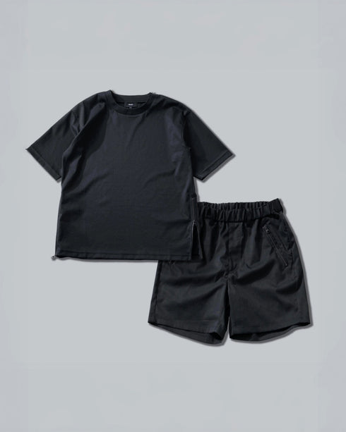ultimex zip tee + ultimex zip half pants