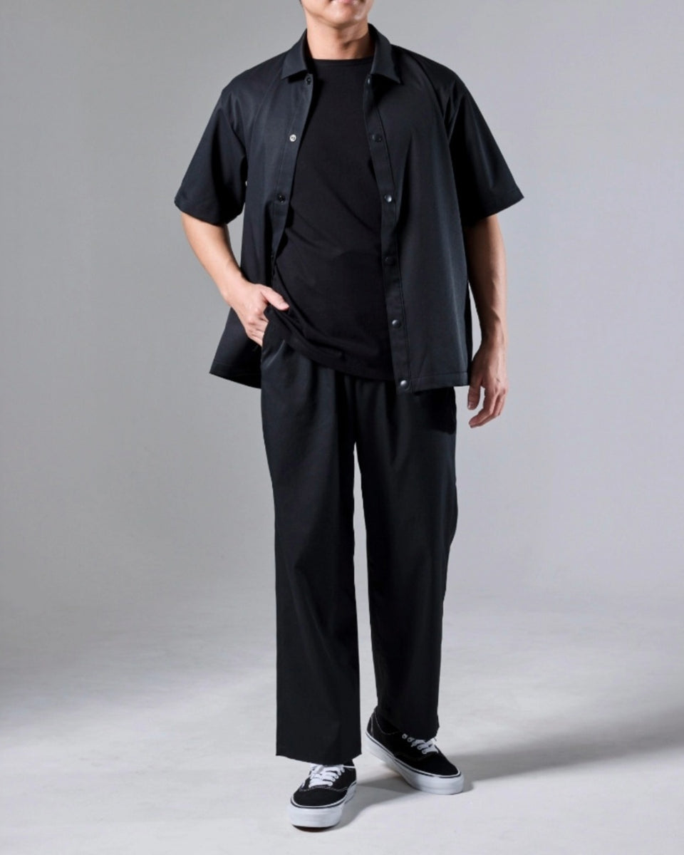 ultimex half sleeve shirt blouson + ultimex wide easy pants – Macqlo