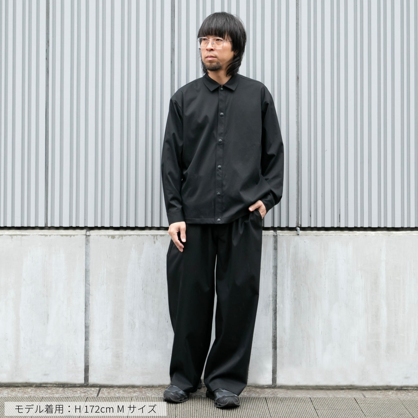 Macqlo × UNIVERSAL OVERALL] ultimex wide easy pants