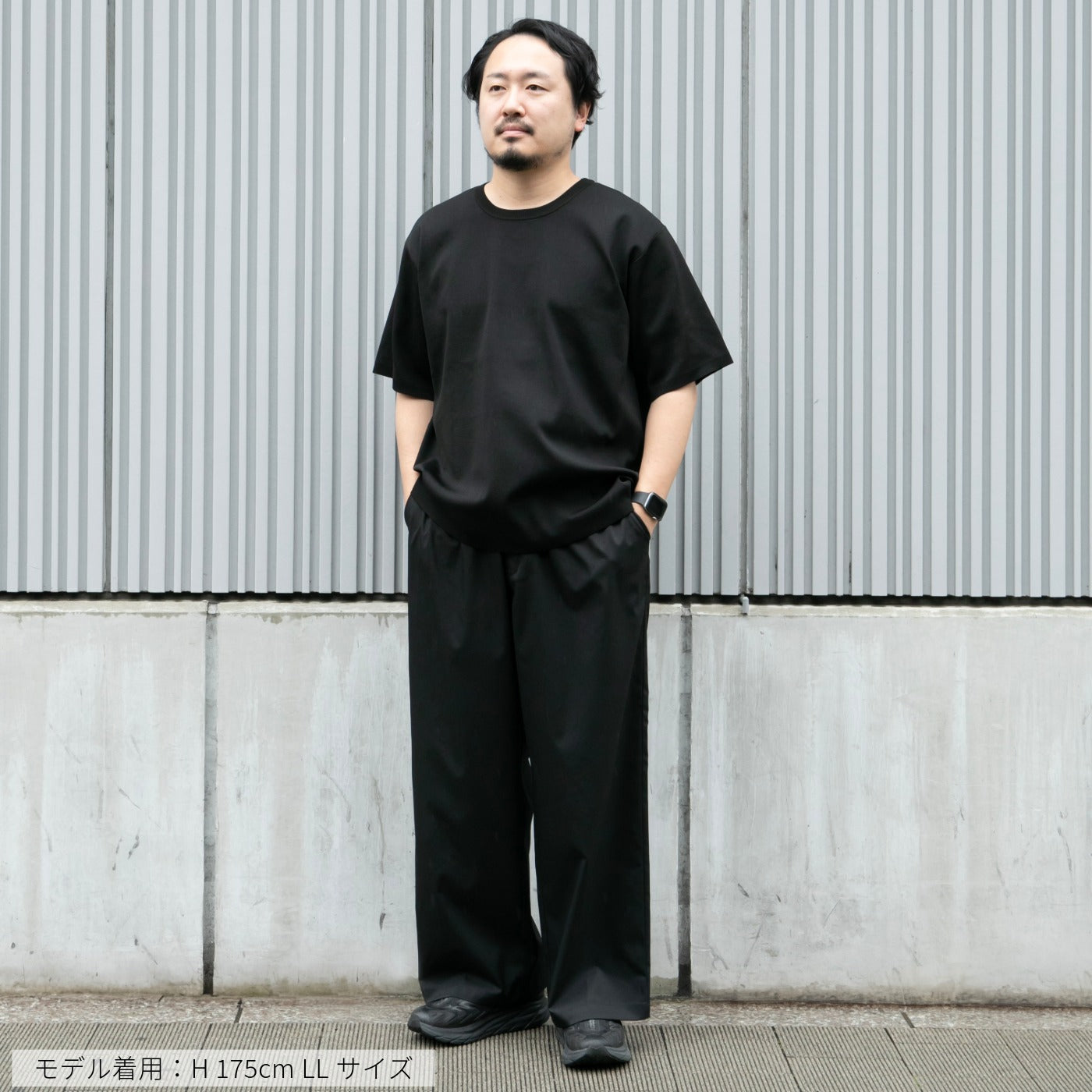 Macqlo × UNIVERSAL OVERALL] ultimex wide easy pants