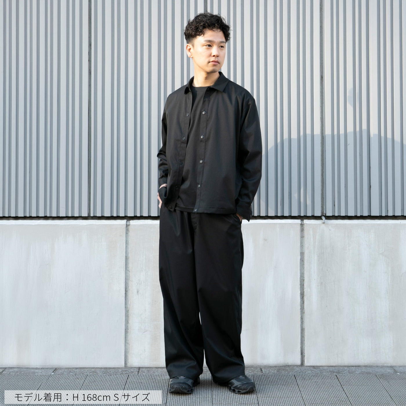 Macqlo × UNIVERSAL OVERALL] ultimex wide easy pants