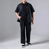 ultimex half sleeve shirt blouson + ultimex wide easy pants